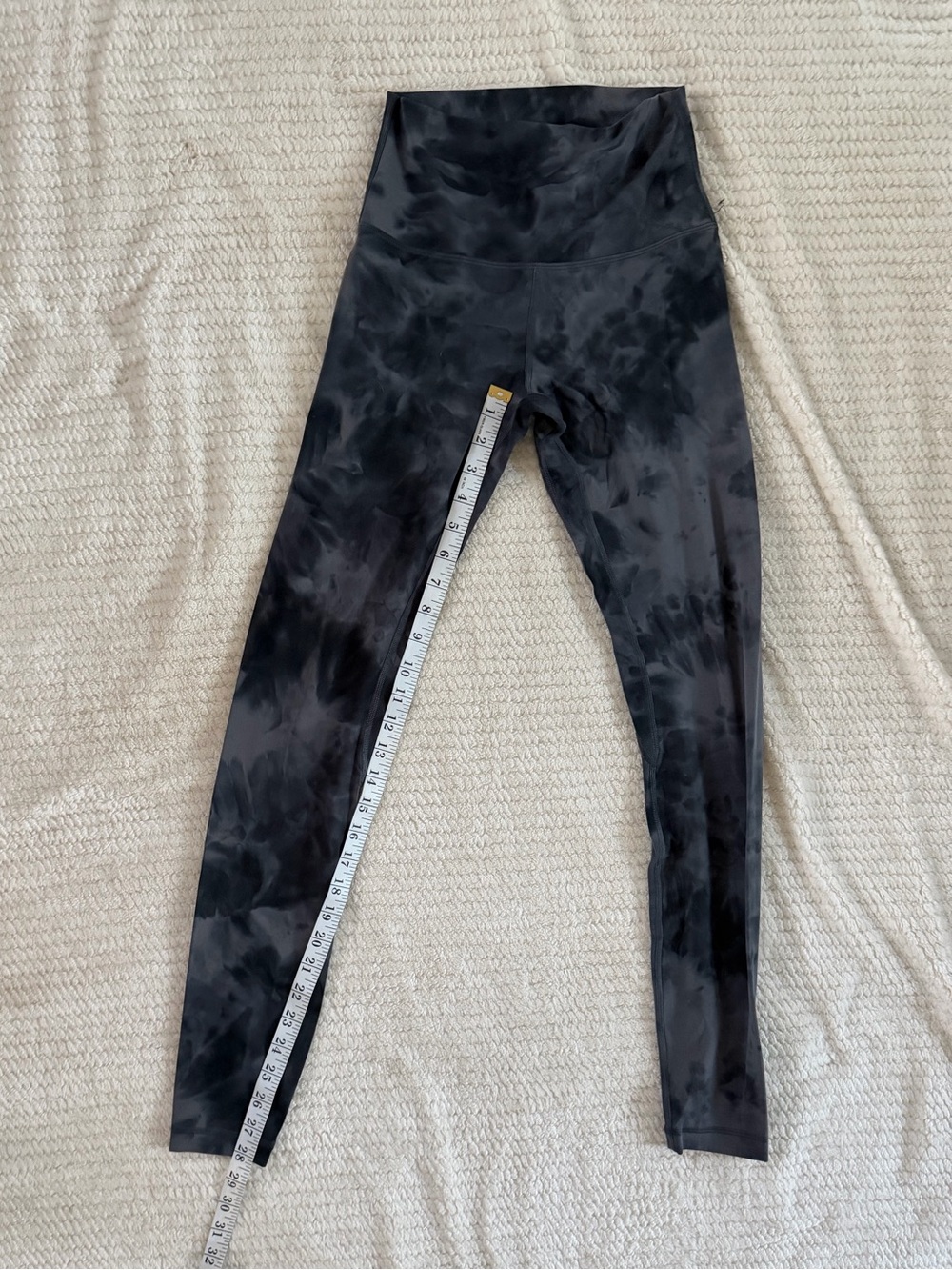 lululemon athletica Black Tie-Dye High-Rise Leggings